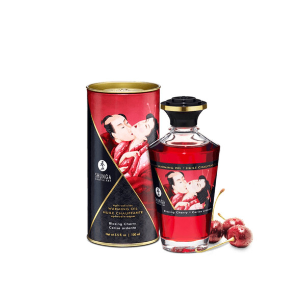 Huile chauffante cerise comestible 100ml 